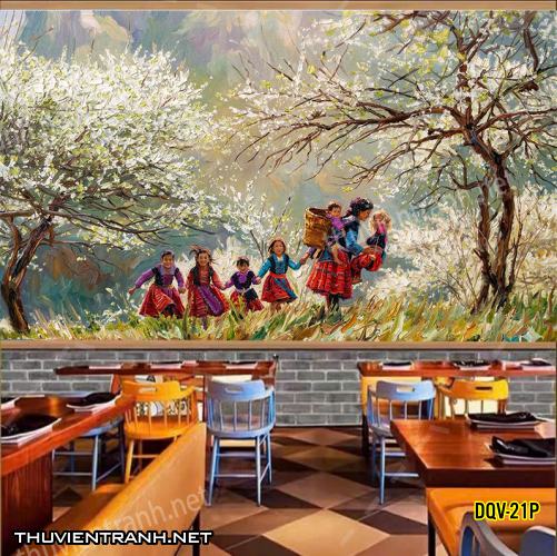 Tranh dán tường Đổng quê, Quê hương, Làng Quê Việt - -DQV-21P - Kết quả tìm kiếm tranh tường
